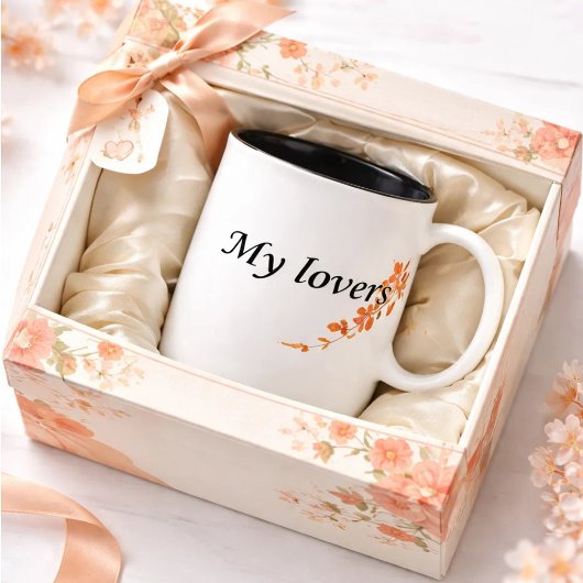 Mein Liebhaber Zweifarbige Tasse