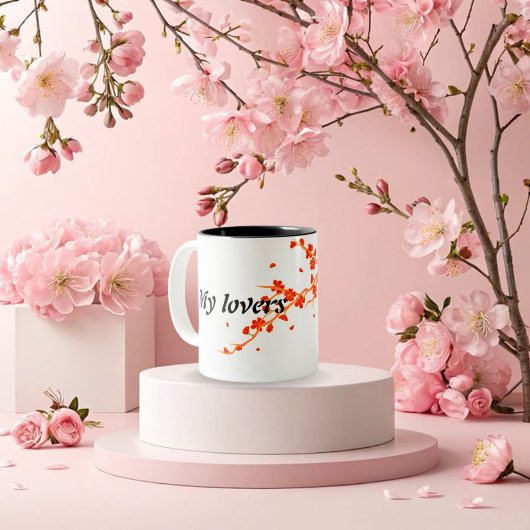 Mein Liebhaber Zweifarbige Tasse