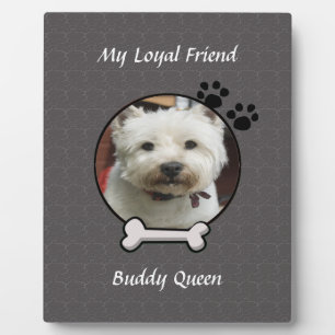 Mein lieblicher Freund Dog Plaque Fotoplatte