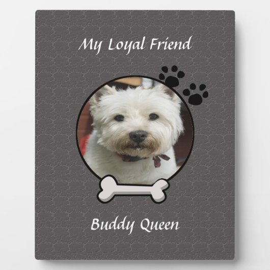 Mein lieblicher Freund Dog Plaque Fotoplatte (Vorderseite)