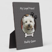 Mein lieblicher Freund Dog Plaque Fotoplatte (Seite)