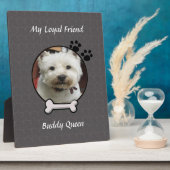 Mein lieblicher Freund Dog Plaque Fotoplatte (Seite)