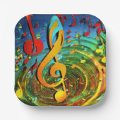 Mein lieblicher Lieblingsmusikliedeentwurf: Schöne Pappteller (Vorderseite)