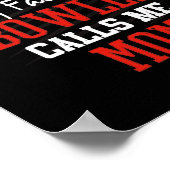 Mein Liebling Bowler nennt mich Bowling Mama Bowle Poster (Ecke)