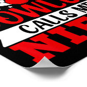 Mein Liebling Bowler nennt mich Niece Funny Bowlin Poster (Ecke)
