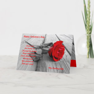 Mein Liebling Ehefrau Valentinstag Feiertagskarte