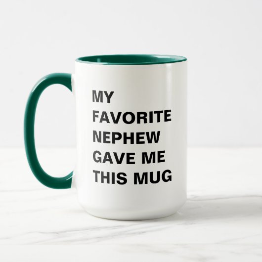 Mein Liebling Nephew hat mir diese Tasse lustig ge (Links)