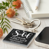 mein Lieblings-4-Buchstaben-Wort real Anwesen Agen Schlüsselanhänger (Vorderseite rechts)