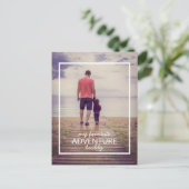 Mein Lieblings-Adventure-Buddy-Foto Postkarte (Stehend Vorderseite)