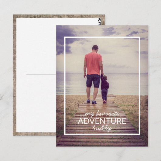 Mein Lieblings-Adventure-Buddy-Foto Postkarte (Vorne/Hinten)