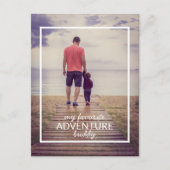Mein Lieblings-Adventure-Buddy-Foto Postkarte (Vorderseite)