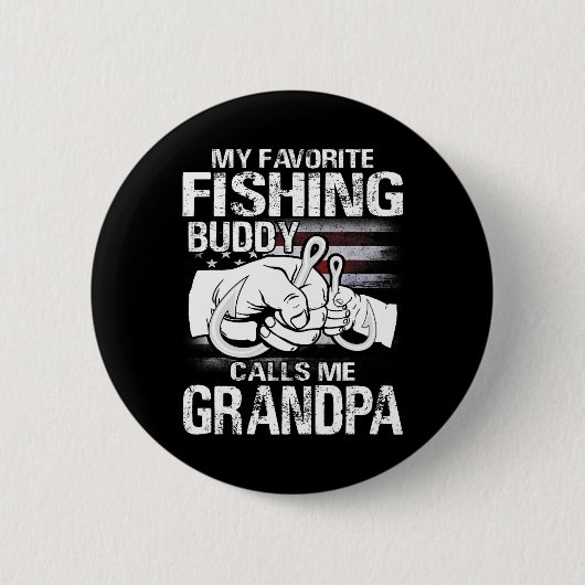 Mein Lieblings-Angelbuddy nennt mich Opa Button (Vorderseite)