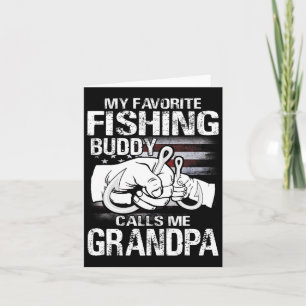 Mein Lieblings-Angelbuddy nennt mich Opa Karte
