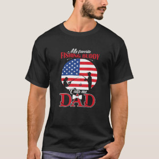 Mein Lieblings-Angelbuddy nennt mich Vater Best Va T-Shirt
