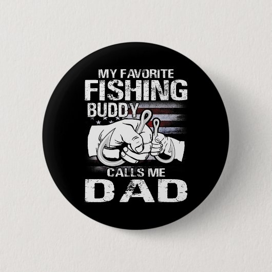 Mein Lieblings-Angelfreund nennt mich Dad Button (Vorderseite)