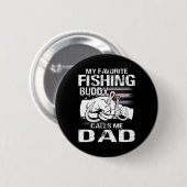 Mein Lieblings-Angelfreund nennt mich Dad Button (Vorne & Hinten)