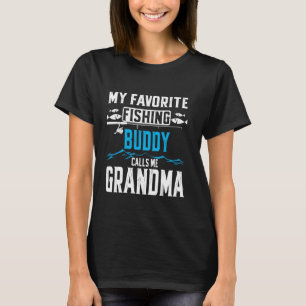 Mein Lieblings-Angelfreund nennt mich Oma Lustig F T-Shirt