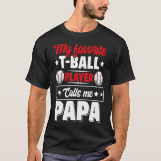 Mein Lieblings-Ball-Spieler nennt mich Papa Niedli T-Shirt