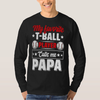 Mein Lieblings-Ball-Spieler nennt mich Papa Niedli T-Shirt