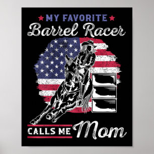 Mein Lieblings-Barrel-Racer nennt mich Mama I Hors Poster