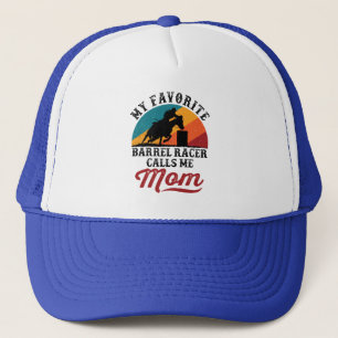 Mein Lieblings-Barrel-Racer nennt mich Mama Retro Truckerkappe