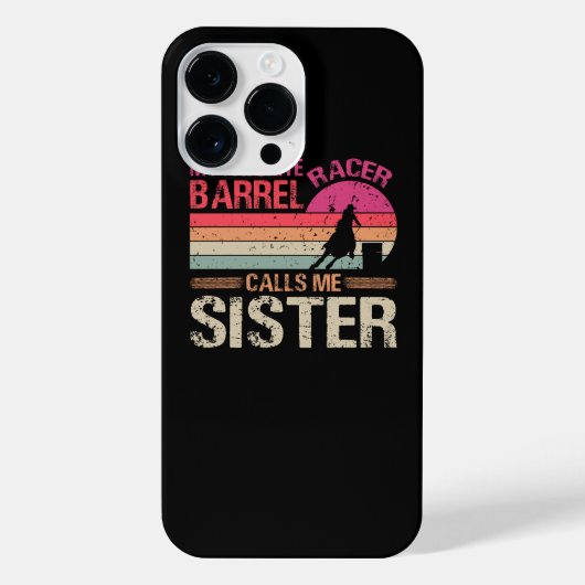 Mein Lieblings-Barrel-Racer nennt mich Schwester V iPhone Hülle (Rückseite)