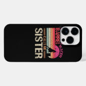 Mein Lieblings-Barrel-Racer nennt mich Schwester V iPhone Hülle (Rückseite (Horizontal))