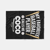 Mein Lieblings-Baseball-Spieler nennt mich Coco Fleecedecke (Vorderseite (Horizontal))