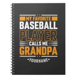 Mein Lieblings-Baseball-Spieler nennt mich Opa Notizblock