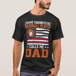 mein Lieblings-Baseball-Spieler nennt mich Papa Ba T-Shirt