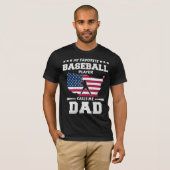 Mein Lieblings-Baseball-Spieler nennt mich Papa T-Shirt (Vorne ganz)
