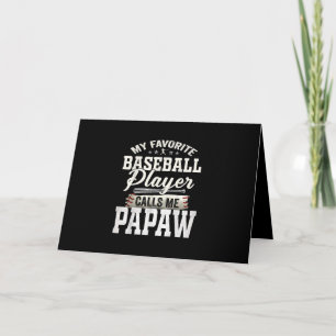 Mein Lieblings-Baseball-Spieler ruft mich Papa an Karte