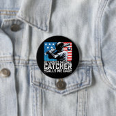 Mein Lieblings-Baseballfänger nennt mich Vater Vat Button (Beispiel)