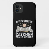 Mein Lieblings-Baseballfänger nennt mich Vater Vat Case-Mate iPhone Hülle (Rückseite)