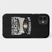 Mein Lieblings-Baseballfänger nennt mich Vater Vat Case-Mate iPhone Hülle (Rückseite (Horizontal))