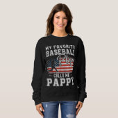 Mein Lieblings-Baseballspieler appelliert an Ameri Sweatshirt (Vorne ganz)