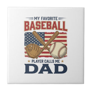 Mein Lieblings-Baseballspieler nennt mich Papa Vin Fliese