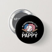 Mein Lieblings-Baseballspieler nennt mich Pappy US Button (Vorne & Hinten)