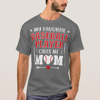Mein Lieblings-Baseballspieler ruft mich Mama 1 an T-Shirt