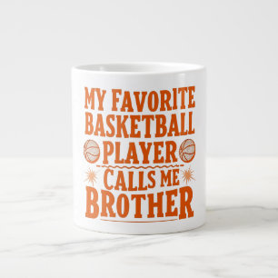 Mein Lieblings-Basketball-Spieler nennt mich Brude Jumbo-Tasse