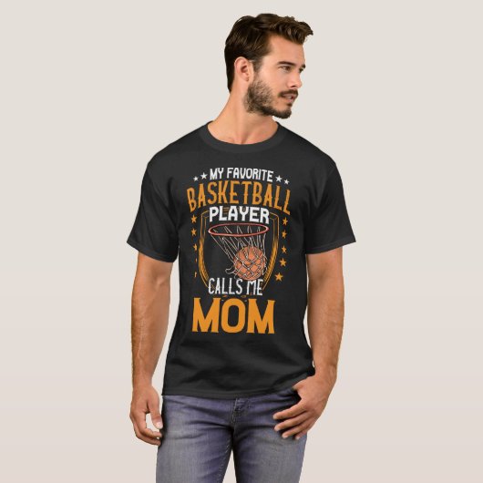 Mein Lieblings-Basketball-Spieler nennt mich Mama T-Shirt (Vorne ganz)