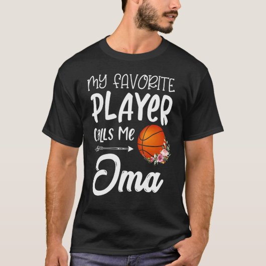 Mein Lieblings-Basketball-Spieler nennt mich Oma T-Shirt (Vorderseite)