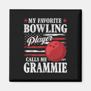 Mein Lieblings-Bowling-Player nennt mich Grammie U Magnet
