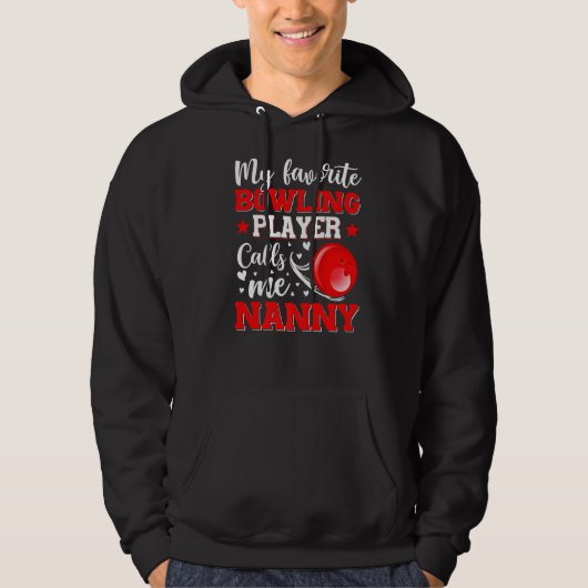 Mein Lieblings-Bowling-Spieler nennt mich Gruschs  Hoodie (Vorderseite)
