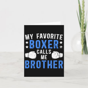 Mein Lieblings-Boxer nennt mich Bruder Boxbrother Karte