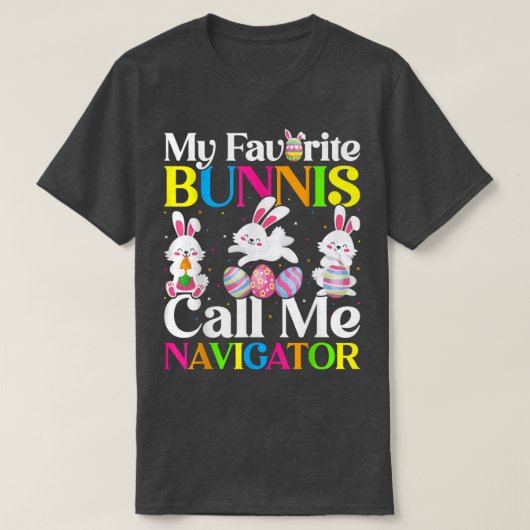 Mein Lieblings-Bunny nennt mich Seefahrer Ostern T-Shirt (Design vorne)