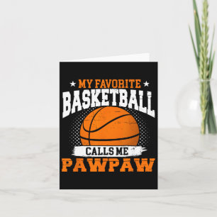 Mein Lieblings-Bysketbyll-Player nennt mich Pawpaw Karte