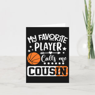 Mein Lieblings-Bysketbyll-Player ruft mich Cousin Karte