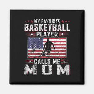 Mein Lieblings-Bysketbyll-Player ruft mich Mama Mu Magnet
