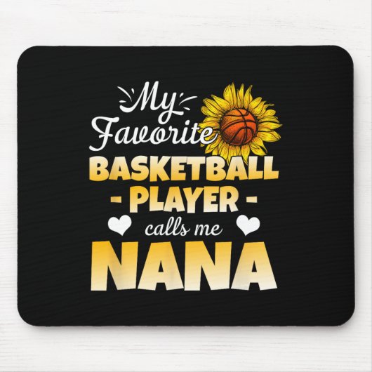 Mein Lieblings-Bysketbyll-Player ruft mich Nana 1 Mousepad (Vorne)